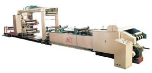 Máquina de produção e impressão de sacos